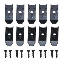 Meuey Lyot Table Leaf Level Strap Horizontal Buckle for Furniture Hardware for Furniture Hardware Tabletop Fasteners Cabinet Table Color Zinc Screws 10PCS (Black)