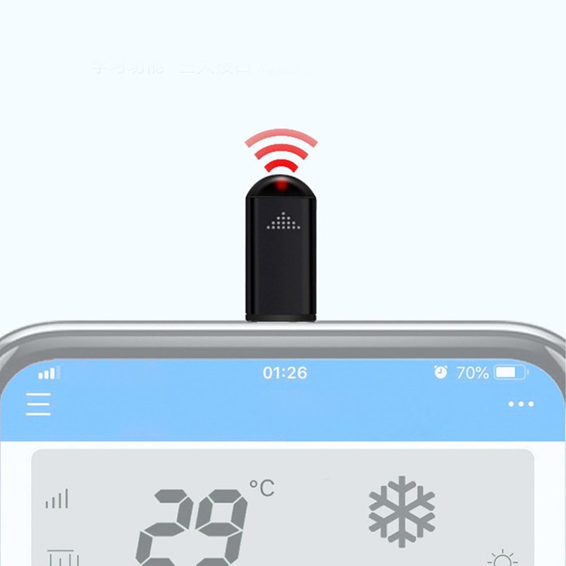 Universal IR Remote Control Adapter, USB C Smartphone Infrared Controller,