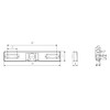 NAJDER Window Balcony Handle with Moving Latch, Corrosion Resistant, Anodized