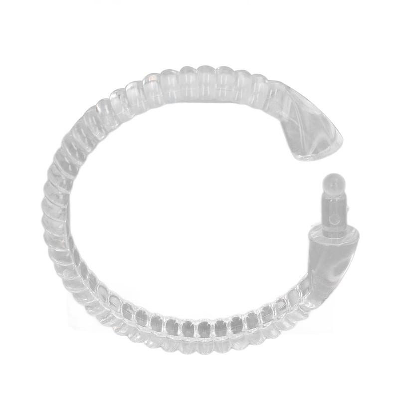 Transparent Shower Curtain Rings, Smooth Gliding O Shape Hooks for