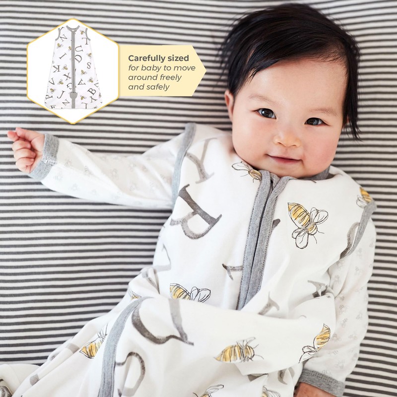Burt's Bees Baby Beekeeper Wearable Blanket Winter, Organic Cotton Swaddle