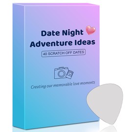 40 Romantic Date Ideas for Couples-Fun&Adventurous Scratch Off Cards Game, Unique Valentines Day Gifts for Him/Her, Girlfriend/Boyfriend, Special Couples Gift for Newlywed Wedding Anniversary Birthday