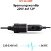 RGBer Adapter zigarettenanznder Steckdose, Spannungswandler 230V auf 12V, 230V auf