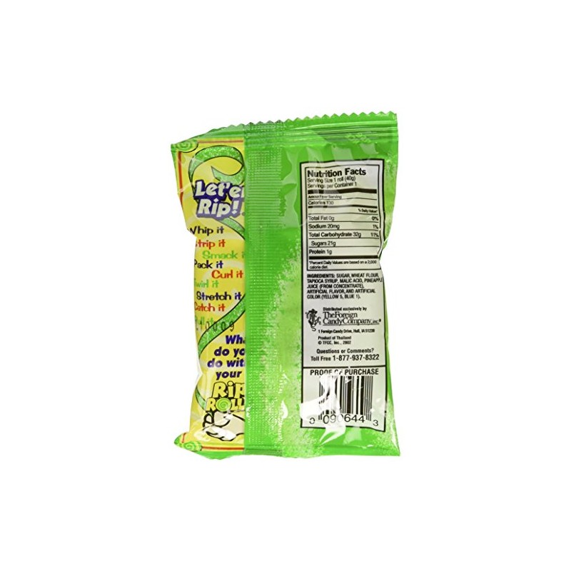 Sour Rips Roll Green Apple Flavor (24 count)