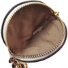 COACH CHALK/MULTI RACQUET PRINT CIRCULAR ZIP COIN POUCH KEY RING