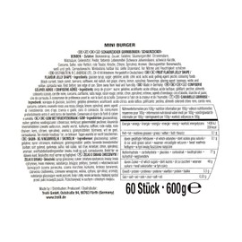 Trolli Mini Burger Multilayer Burger Made of Foam Sugar and Fruit Gum 600 g