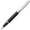 Sheaffer 300 Glossy Black Fountain Pen with Bright Chrome Cap,