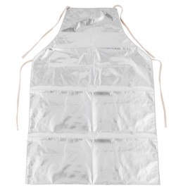 Trumego Heat Resistant Apron, Aluminum Foil Apron High Temperature Work Apron Industrial Welding Anti Thermal Radiation 1000°C