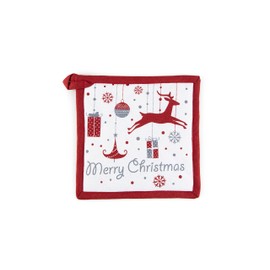 Excelsa Merry Christmas Kitchen Pot Holder 20 x 20 cm Cotton and Polyester (65431)