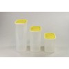TUPPERWARE Quadro Optimum P24645 1.7 L White Yellow Container Storage