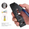 Network Wire Crimper Stripper Cutter Crystal Head Crimping Tool for