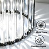 Onwecen Black Pendant Light, Modern Crystal Pendant Lights, Kitchen Island