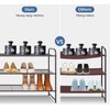 KEETDY Long 3 Tier Shoe Rack for Closet Wide Shoe