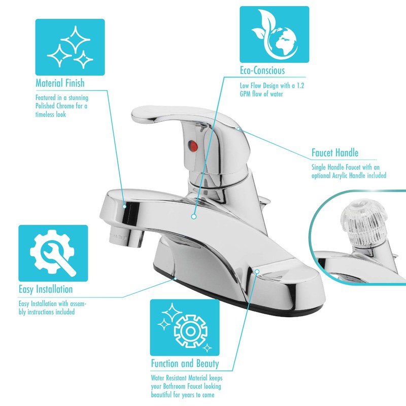 Aqua Vista 30-B410-AV Single Handle Bathroom Faucet