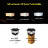 ONLSITY 50 Lumen Solar Post Cap Lights fit 3.5x3.5, 4x4