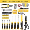 Elevon 94-Pieces Tool Set, General Household Hand Kit with Plastic