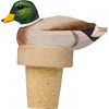 WG4991 Bottle Stopper Mallard - Decorative Hand Carved Bottle Stopper