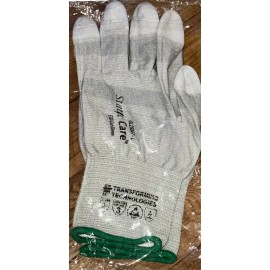 NSS ESD Gloves Lint Free PU Coated Finger Top Fit Antistatic Carbon Fiber