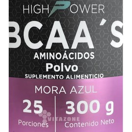 Bcaas Aminoácidos En Polvo Mora Azul High Power