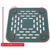 Kitchen Drain Strainer 13 x 13 cm 3 Pieces TPR