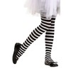 Fun Costumes Kid's Black/White Striped Tights Standard
