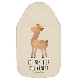 Mr. & Mrs. Panda Hot Water Bottle Lama King - Gift, Queen, Graduation, Alpaca, Heat Cushion, Hot Water Bottle with Cover, Dad, Abi, Children's Hot Water Bottle, Hot Water Bottle Cover