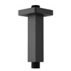 KATAIS Matte Black Shower Arm with Flange, Square - Stainless
