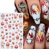 8 Sheets Fall Nail Stickers Autumn Maple Leaf Nail Art
