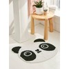 Cute Panda Face Shaped Cartoon Carpet Plush Area Rug Play