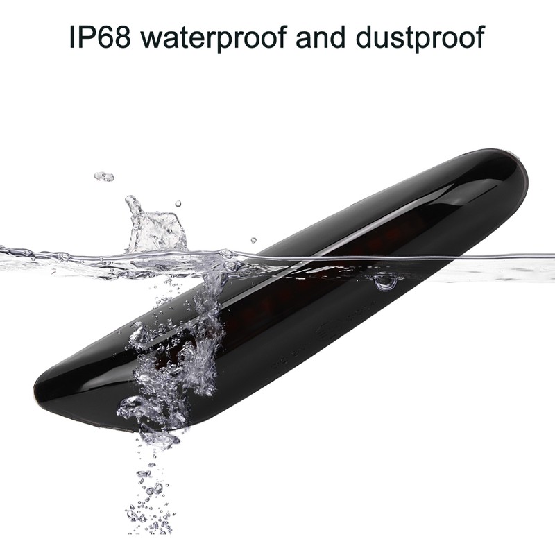 2Pcs LED Side Marker Turn Signal Indicator Light Yellow Dynamic