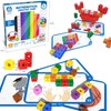 117 Pcs MathLink Cubes Numberblocks kit,Cubes numberblocks juguetes,Viene con 16