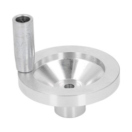 Mini Lathe Hand Wheel with Handle, CNC Aluminium Alloy Hand Wheel for 0618 CJ18 CJ0618A 7x10 7x12 7x14 Lathes, 8 mm Hole Diameter, Rotating Handle