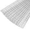 TAICHEUT 60 PCS 30cm Clear Plastic Ruler, 12 Inch Plastic