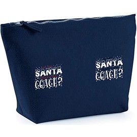 Hippowarehouse Who Needs Santa When You Have an Amazing Coach printed make up cosmetic wash bag 18x19x9cm