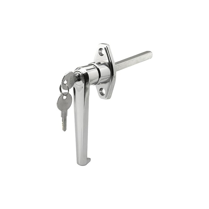 Prime-Line GD 52123 Door Handle Lock, Keyed, Diecast Zinc, Chrome