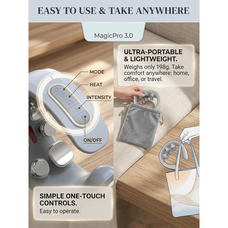 Magic Pro 3.0 Neck Massager, At-Home Neck Therapy (Magic Pro