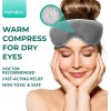 MyHalos Heated Eye Mask Dry Eyes Steam Warm Compress for
