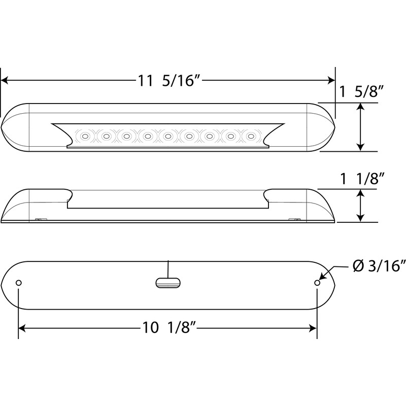 Optronics ILL70CBAWNP White LED Interior Light