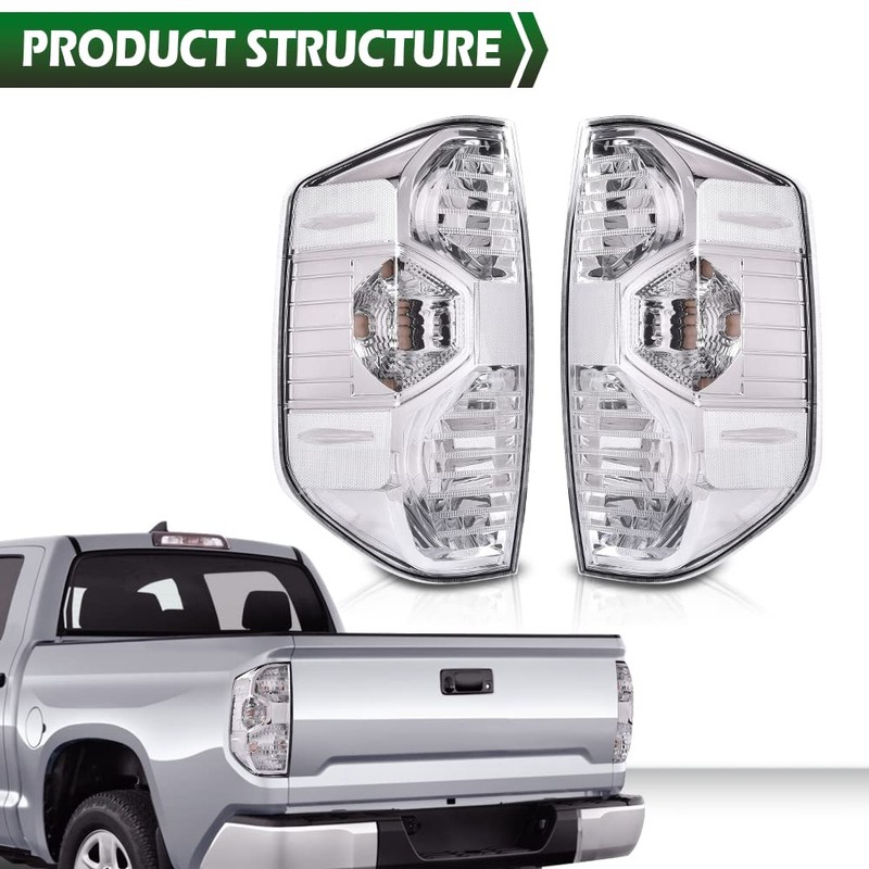 GRAND ORANGE Tail Lights Compatible with Toyota Tundra Pickup Truck