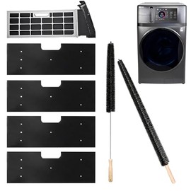 6 Piezas GE Combo Lavadora Secadora, Filtro de pelusa WH01X35719 de repuesto con cepillo de ventilación de secadora, 2025 Nuevo Filtro de pelusa para Lavadora Secadora Filtro Esponja, Lavable a mano y