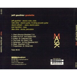JEFF GAUTHIER GOATETTE MASK NEW CD