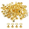 sourcing map 100 Sets Leather Rivets, 9mm Double Cap Rivets