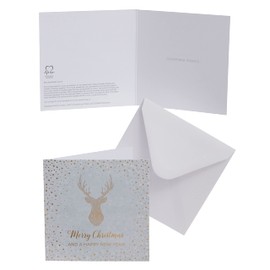 Box of 10 Stags British Heart Foundation Charity Christmas Cards In 2 Designs 556969
