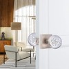 HIEMEY Passage Hall Closet Door Knobs Interior, Round Clear Bubble