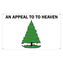 EggSun 180x110cm Appeal To Heaven Flag Backdrops Banner 71x43 in For Indoor Outdoor Pine Tree Flag Banner,Yard Outdoor Decoration Banner,Historical Liberty Tree American Flag,For Outdoor Lawn Banner