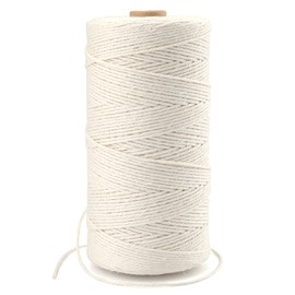 G2PLUS 300 m Beige Baker Twine, 1.0 mm Cord, Cotton Craft Cord, Decorative Cord, Perfect for DIY Arts and Crafts Gardening