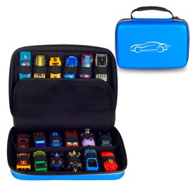 BTOPCASE Estuche de almacenamiento protector de EVA duro para Vehiculo de juguete Hot Wheels,Paquete de 20 Autos,Mattel Hot Wheels 24-Car Random Assortment Party Pack (EVA Storage Case)