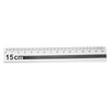 sourcing map Straight Ruler, 15 cm, Metric Aluminium Alloy Ruler,