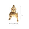 Salvus App SOLUTIONS Janamashtami Special Brass Laddu Gopal (5x5x6 cm)