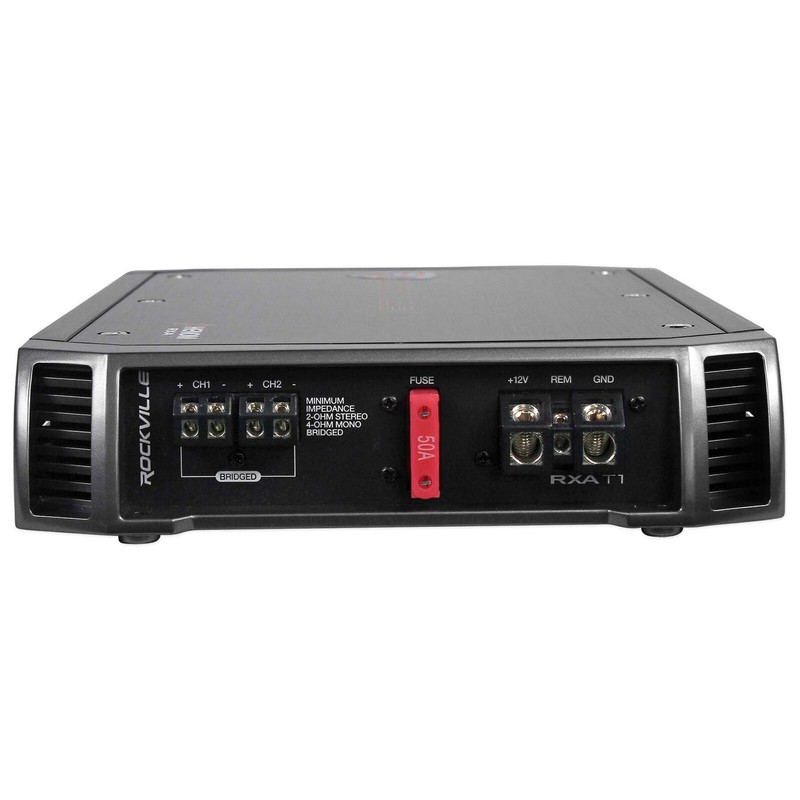 Rockville RXA-T1 1500w Peak/375w RMS 2 Channel Amplifier Car Stereo